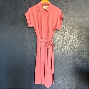 Gal Meets Glam Kayla Shirt Dress with Waist Belt